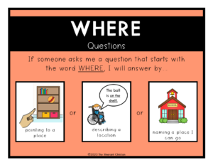 Where Questions Speech Therapy