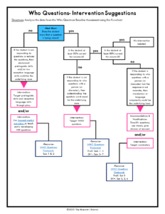 Who Questions Intervention Flow Chart