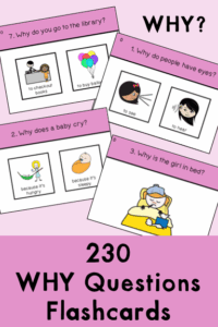 Why Questions for Speech Therapy